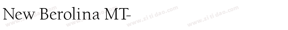 New Berolina MT字体转换